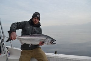 Billy with a sweet winter fish!  