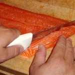 Preparing Smoked Salmon