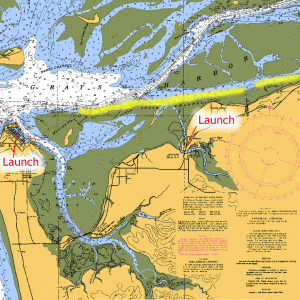 yellow indicates salmon areas