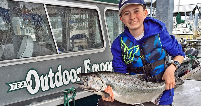 Josh took his dad out in the Outdoor Emporium boat and scored big with two freight trains! 