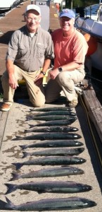Sockeye fishing in the Alberni Inlet has been very good. Guide Doug of  slivers charters salmon sport fishing had three guests from New Mexico. 
