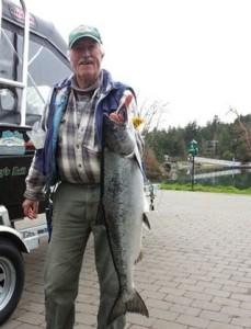 Peter and his derby winning salmon