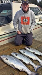 John visited us once again from Washington. He enjoyed great Salmon and Halibut action this week.