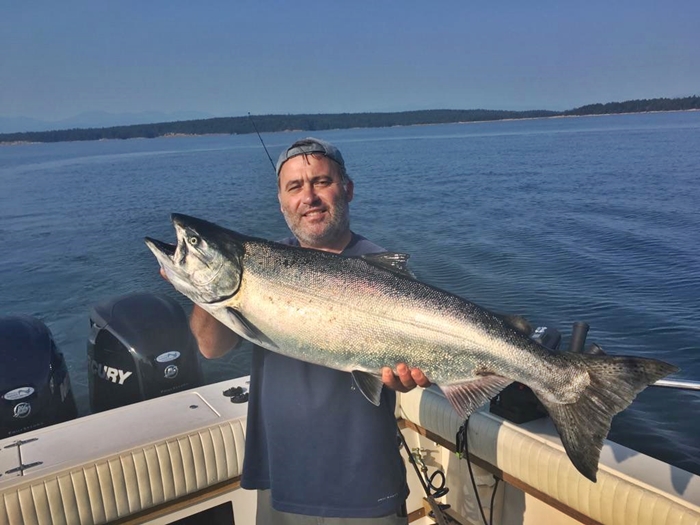 Mike with a nice chinook from this weekend